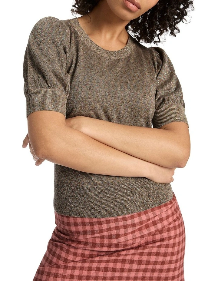 Shine A Light Knit In Gold 6 Shine A Light Knit In Gold - Image 4