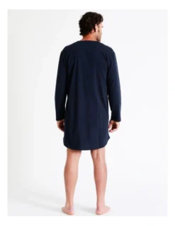 Long Sleeve Knit Niteshirt In Navy -Myer Fashion Store 963389800 5 720x928