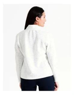 Regatta Recycled Polyester Zip Thru Chevron Jacquard Sweat Top In Ivory -Myer Fashion Store 963426880 7 1 720x928