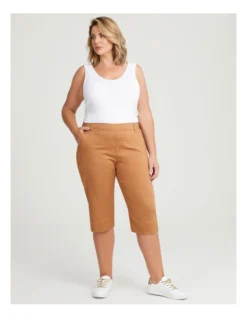 Cotton Pull On Crop Denim Pant Light Pecan 7 Cotton Pull On Crop Denim Pant Light Pecan -Myer Fashion Store 963519670 3 720x928