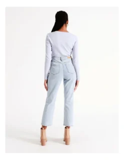 Recycled Blend Billie Petite Straight Jean In Light Blue -Myer Fashion Store 964241110 6 720x928