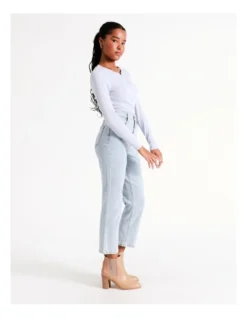 Recycled Blend Billie Petite Straight Jean In Light Blue -Myer Fashion Store 964241110 7 720x928