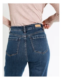 Recycled Blend Seam Detail Straight Jean In Mid Blues 12 Recycled Blend Seam Detail Straight Jean In Mid Blues -Myer Fashion Store 964242100 4 720x928