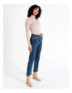 Recycled Blend Seam Detail Straight Jean In Mid Blues 13 Recycled Blend Seam Detail Straight Jean In Mid Blues -Myer Fashion Store 964242100 5 720x928