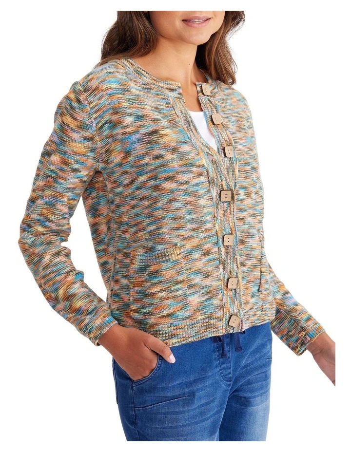 Multicoloured Cardigan In Multi 5 Multicoloured Cardigan In Multi - Image 3