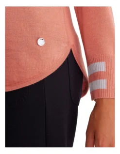 Stripe Trim Knit Pale In Pink -Myer Fashion Store 964599940 4 720x928