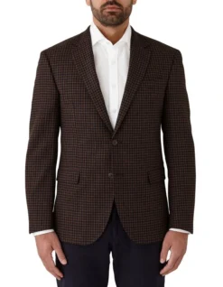 Cambridge Hawthorn Modern Fit Sports Jacket In Brown