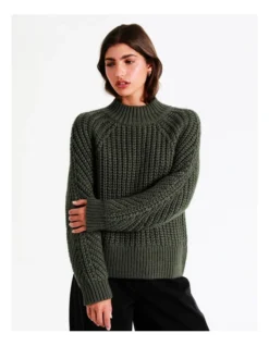 Chunky Jumper In Khaki 11 Chunky Jumper In Khaki -Myer Fashion Store 965267830 3 720x928