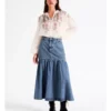 Denim Gathered Midi Skirt In Denim 1 Denim Gathered Midi Skirt In Denim -Myer Fashion Store 965268640 1 1 720x928