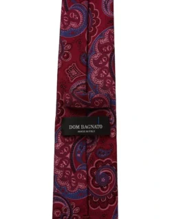 Grasetto Paisley Silk Tie In Red -Myer Fashion Store 966055060 966050830 2 720x928