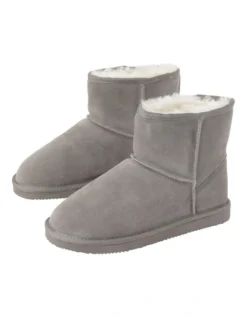 SOHO Aleah Slipper In Grey Sheepskin -Myer Fashion Store 966135880 3 1 720x928
