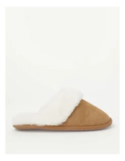 SOHO Felix Slipper In Chestnut Sheepskin In Brown