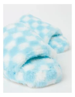 SOHO Checkerboard Slipper In Blue -Myer Fashion Store 966136600 6 1 720x928