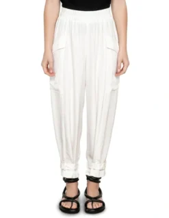 Lustre Weave Cargo Pants In Ivory 7 Lustre Weave Cargo Pants In Ivory -Myer Fashion Store 966365290 3 720x928