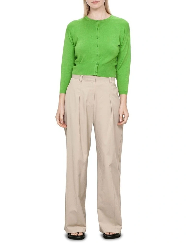 Essential Cardigan In Vibrant Green 3 Essential Cardigan In Vibrant Green