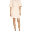 Wrap Front Shirt Dress In Vanilla Cream -Myer Fashion Store 966394540 1 720x928