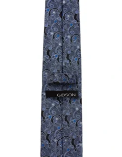 Gibson Cloud Spot Silk Slim Tie In Blue -Myer Fashion Store 966461500 966458980 2 720x928