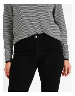 Regatta Recycled Cotton Blend Wardrobe Staple Straight Full Leg Jean In Black 12 Regatta Recycled Cotton Blend Wardrobe Staple Straight Full Leg Jean In Black -Myer Fashion Store 966491290 4 720x928