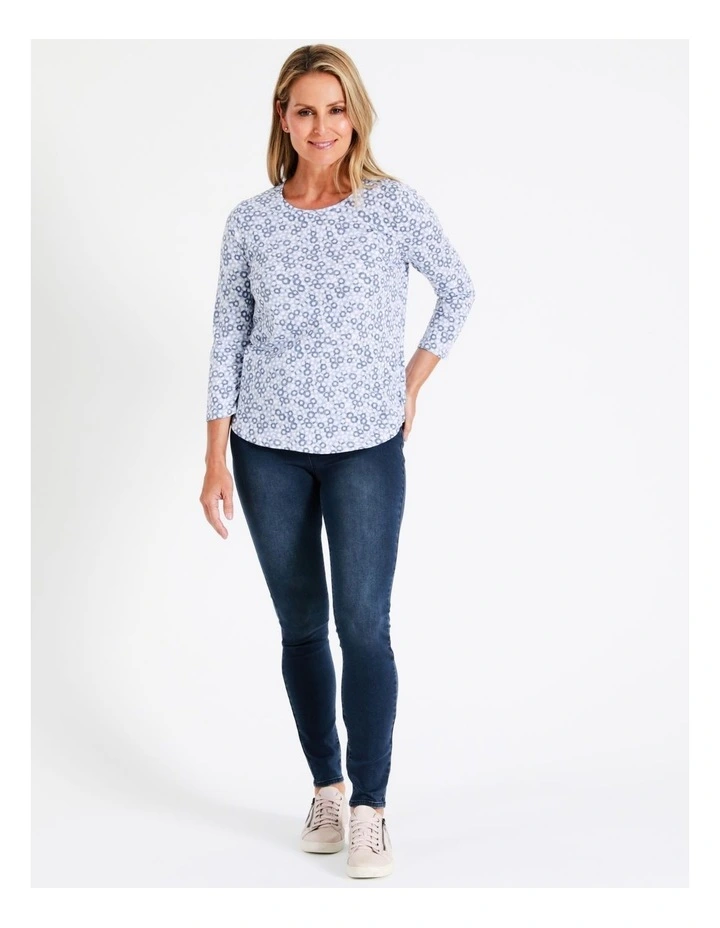 Regatta Recycled Cotton Blend Wardrobe Staple Jegging Full Leg Denim In Mid Indigo 5 Regatta Recycled Cotton Blend Wardrobe Staple Jegging Full Leg Denim In Mid Indigo - Image 3