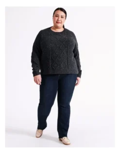 Regatta Recycled Cotton Blend Wardrobe Staple Straight Full Leg Jean In Dark Wash -Myer Fashion Store 966492010 3 2 720x928