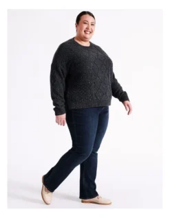 Regatta Recycled Cotton Blend Wardrobe Staple Straight Full Leg Jean In Dark Wash -Myer Fashion Store 966492010 7 720x928