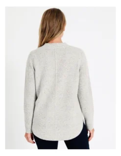 Regatta Curved Hem Jumper With Seam In Greymarle Speckle -Myer Fashion Store 966515770 6 720x928