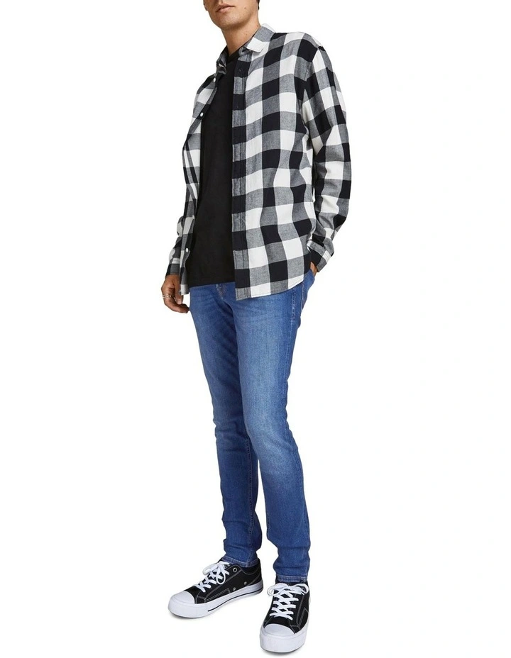 Jack & Jones Liam Original Skinny Denim Jeans In Blue Denim 7 Jack & Jones Liam Original Skinny Denim Jeans In Blue Denim - Image 5