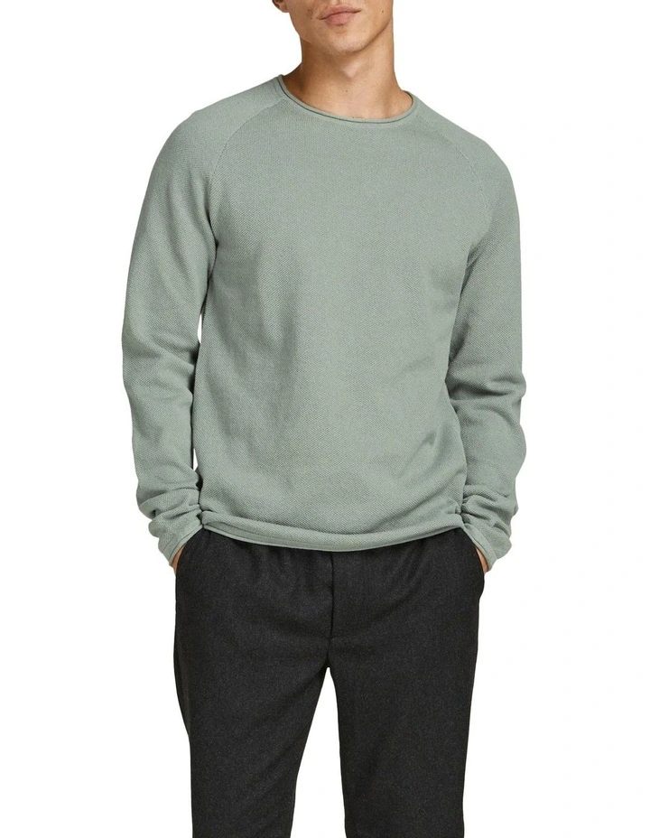 Jack & Jones Hill Knit Crew Neck Pullover In Slate Gray 3 Jack & Jones Hill Knit Crew Neck Pullover In Slate Gray
