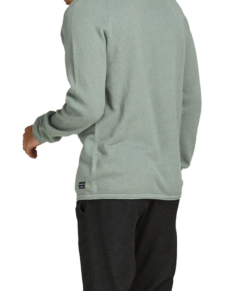Jack & Jones Hill Knit Crew Neck Pullover In Slate Gray 4 Jack & Jones Hill Knit Crew Neck Pullover In Slate Gray - Image 2