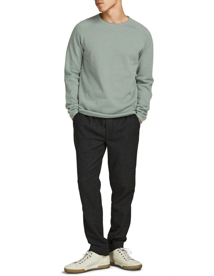 Jack & Jones Hill Knit Crew Neck Pullover In Slate Gray 8 Jack & Jones Hill Knit Crew Neck Pullover In Slate Gray - Image 6