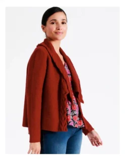 Regatta Waterfall Cardigan In Cable Red -Myer Fashion Store 966878290 5 720x928