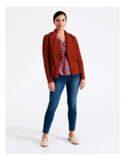 Regatta Waterfall Cardigan In Cable Red -Myer Fashion Store 966878290 7 720x928