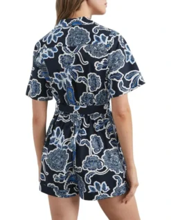 French Connection Button Through Belted Playsuit In Multi -Myer Fashion Store 966904480 3 720x928