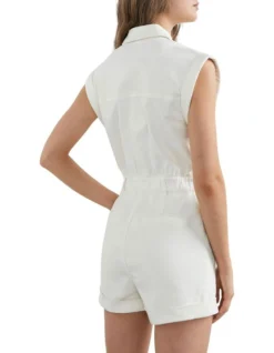 French Connection Denim Utility Playsuit In Cream -Myer Fashion Store 966905740 3 720x928
