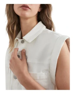 French Connection Denim Utility Playsuit In Cream -Myer Fashion Store 966905740 4 720x928