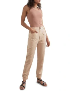 French Connection Soft Utility Pant In Cream -Myer Fashion Store 966908260 3 720x928