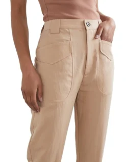 French Connection Soft Utility Pant In Cream -Myer Fashion Store 966908260 4 720x928
