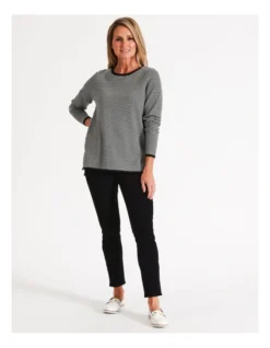 Regatta Recycled Cotton Blend Wardrobe Staple Slim Jean In Black