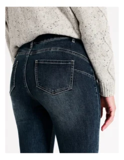 Regatta Recycled Cotton Blend Wardrobe Staple Slim Full Leg Jean In Vintage Wash -Myer Fashion Store 966962440 4 1 720x928