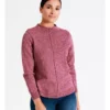 Regatta Organic Cotton Blend Funnel Neck Curved Hem Twist Jumper In Cranberry Twist -Myer Fashion Store 966964420 1 720x928