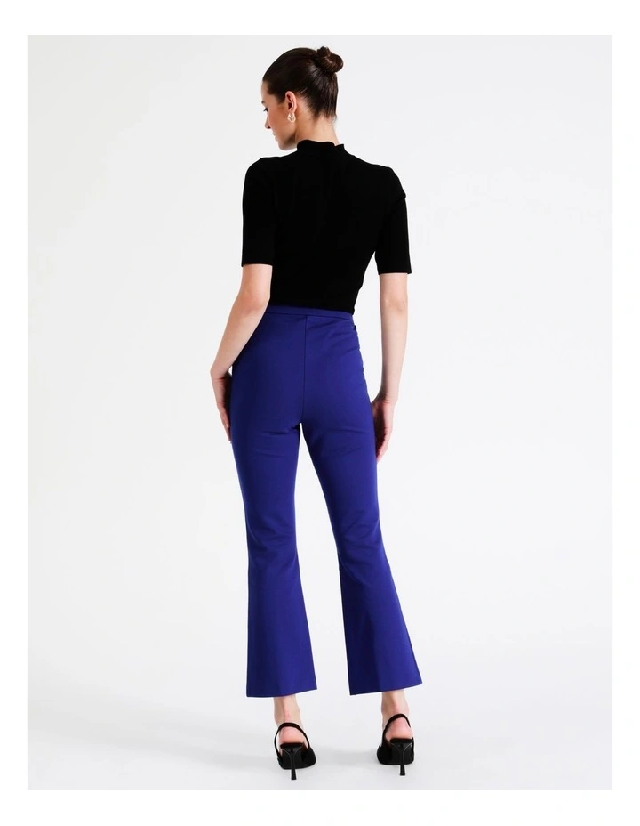 Ponte Kick Flare Pant In Cobalt 7 Ponte Kick Flare Pant In Cobalt - Image 5