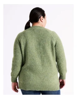 Regatta Cable Side Raglan Sleeve Stand Neck Jumper In Soft Khaki -Myer Fashion Store 967118680 6 720x928