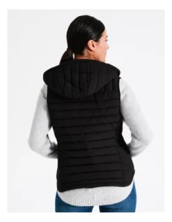 Regatta Recycled Polyester Straight Quilted Vest With Removable Hood In Black 10 Regatta Recycled Polyester Straight Quilted Vest With Removable Hood In Black -Myer Fashion Store 967159270 6 720x928