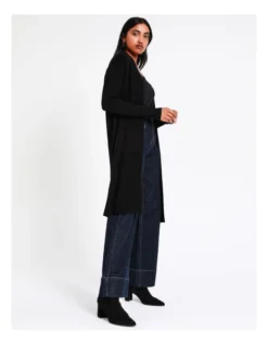 Basque Longline Cardi In Black 15 Basque Longline Cardi In Black -Myer Fashion Store 967507750 7 720x928