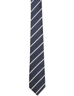 Calvin Klein Diagonal Stripe Tie In Blue