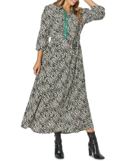 Animal Print Dress In Multi