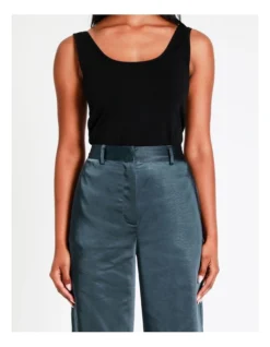 Basque Recycled Poly Satin Blend Suit Pant In Steel -Myer Fashion Store 968714650 6 1 720x928