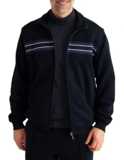 Bello Snowy Mt Fleece Jacket In Black