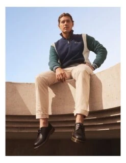 Ben Sherman Half Zip Funnel Neck Jumper In Blue 9 Ben Sherman Half Zip Funnel Neck Jumper In Blue -Myer Fashion Store 970813450 2 1 720x928