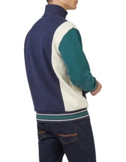 Ben Sherman Half Zip Funnel Neck Jumper In Blue 11 Ben Sherman Half Zip Funnel Neck Jumper In Blue -Myer Fashion Store 970813450 4 1 720x928